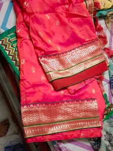 Embroidered Green Silk Blouse
