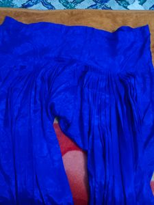 Full 2 Patyala Salwar In Blue Colour And Pink