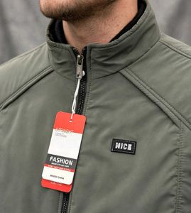Mens Olive Green NICE Bomber Jacket | Winter