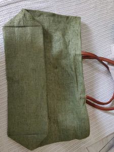 Green canvas Tote Bag