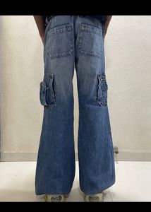 Y2k Bootcut Utility Pants (Unisex)