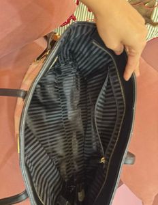 Victoria's Secret Pink Striped Tote Bag
