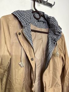 Tan Hooded Jacket