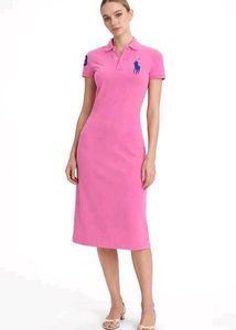 Ralph Lauren Pink Polo Dress with Logo
