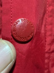 light weight New Balance Red Hooded Jacket