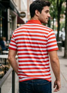 ♥️ Striped Polo T-Shirt