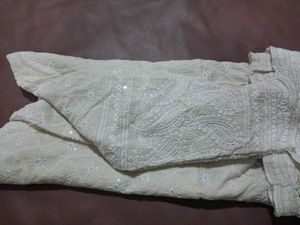 Embroidered Chikankari Dress Material XXL