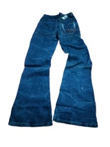 Y2K FLORAL FLARED JEANS
