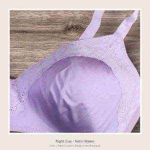 Comfortable Lavender Lace Bra