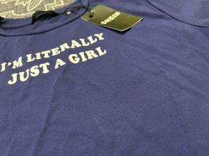 SHEIN "I'm Literally Just A Girl" Graphic Tee
