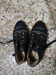 black sneakers