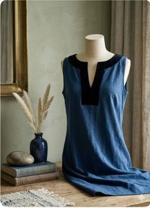 Blue Sleeveless Dress