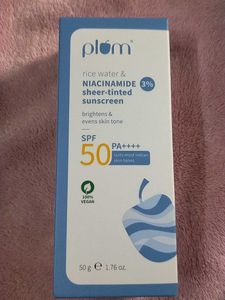 Plum Rice Water & Niacinamide Sheer-Tinted Sunscre