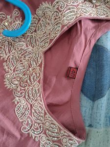 Embellished Pink Kurta