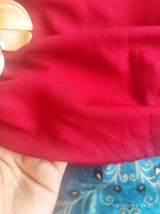 Chic Ruched Red Top