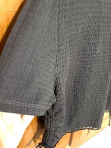 Chic Black Button-Up Blouse
