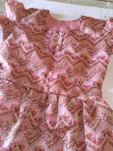 Home made work hai Floral Girls' Dress