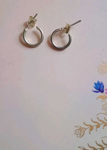 Small silver hoops