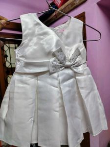Adorable White Party Dress for Girls