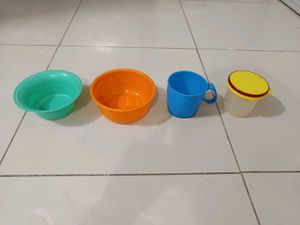 Set of Plastic Containers &amp; Bowls