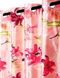 Pack Of 2 Floral Print Window Curtains