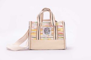 Wild Child Colorful Woven Mini Tote Bag