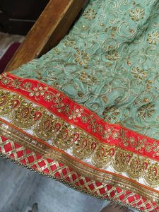 Elegant Embroidered Dress Material