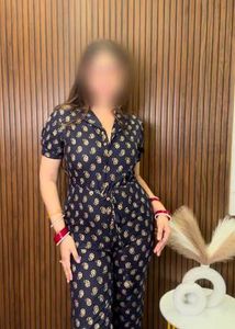 Stylish Paisley Print Jumpsuit