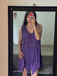 Boho Ruffle Mini Dress