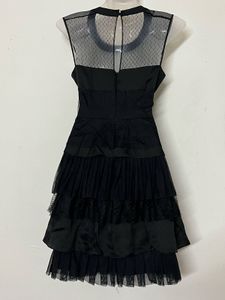 Pintresty Chic Black Ruffled Dress