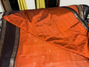 Elegant Orange Saree