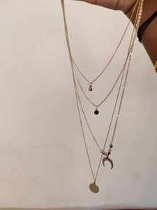 Sterling 4steps Chain+  earring