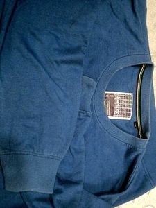 Men's Blue Crew Neck T-Shirt