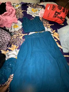 Elegant Teal Kurta Set with Dupatta
