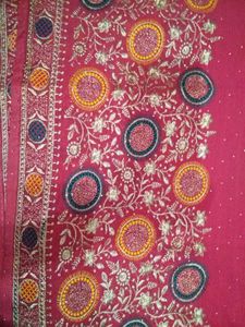 Embroidered Silk Saree
