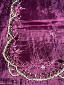 Beautiful Purple Silk Saree with Blouse
