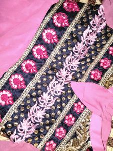 Vibrant Pink Embroidered Kurta