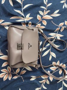Elegant Taupe Crossbody Bag