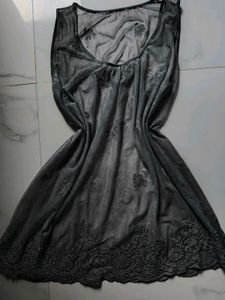 Sheer Embroidered Night dress / Top