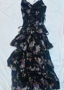 Floral Tiered ruffled Maxi Dress