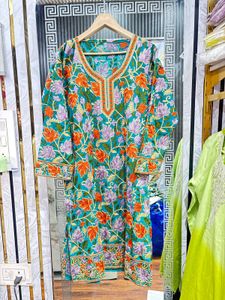 Free Size kashmiri Kurti Full Embroidered