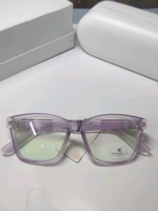 Stylish Purple Square Frame Glasses