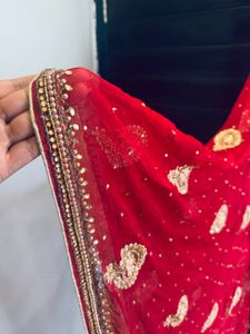 Red Embroidered Salwar Kameez