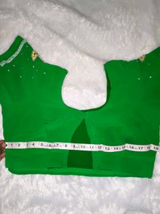 Green Embellished Saree with blouse