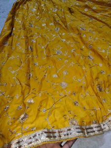 Embellished Yellow Ethnic palazzo / skirt