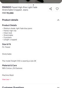 MANGO Flared jeans