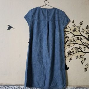 Denim one peace dress