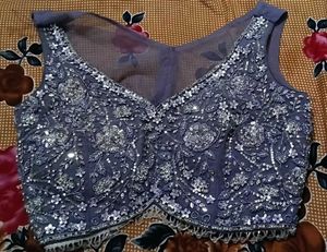 Stunning Lavender Embellished Lehenga Choli