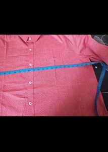 Men's Pink Printed Shirt