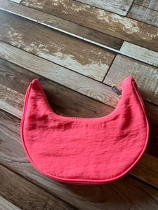 Mango Neon Pink Crescent Bag